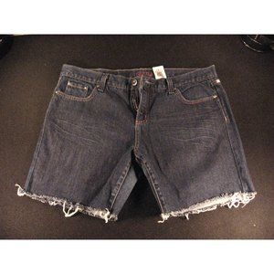 CRUEL GIRL JEAN SHORTS Cut Off 15L Blue W 35 Denim Daisy Dukes